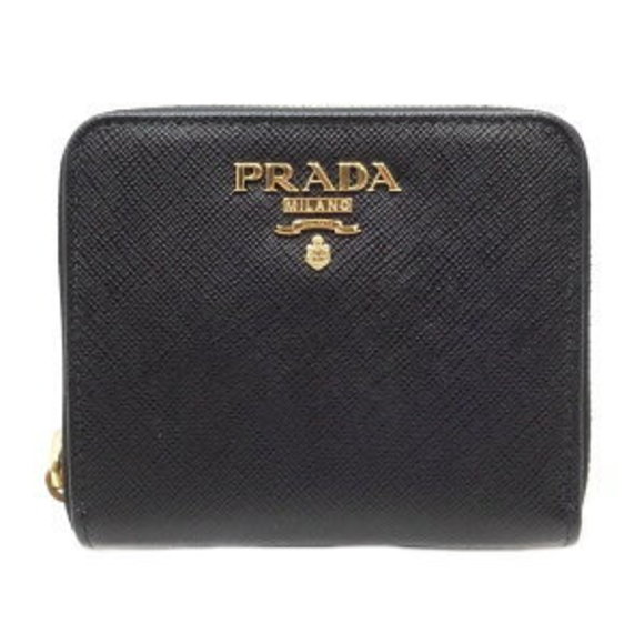 PRADA wallet bi fold saffiano leather Nero Black - Picture 6 of 6